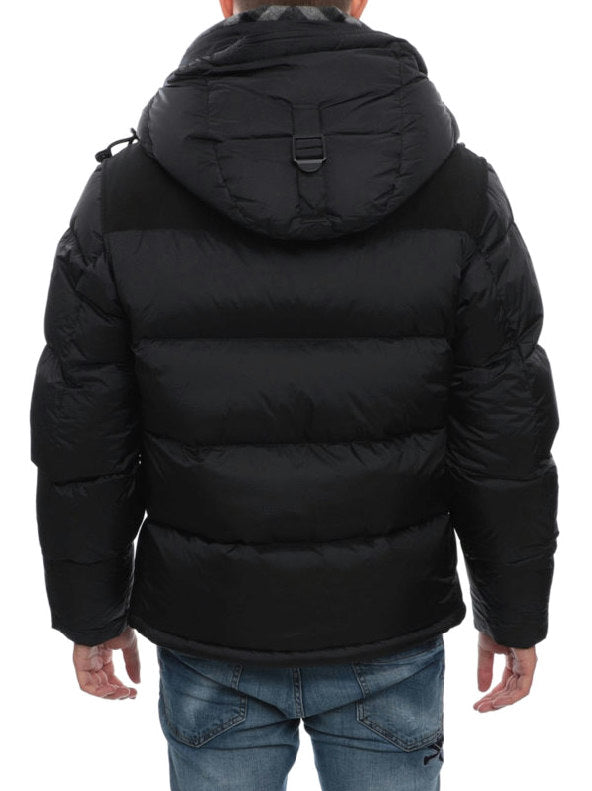 Detachable Sleeve Hooded Puffer Jacket
