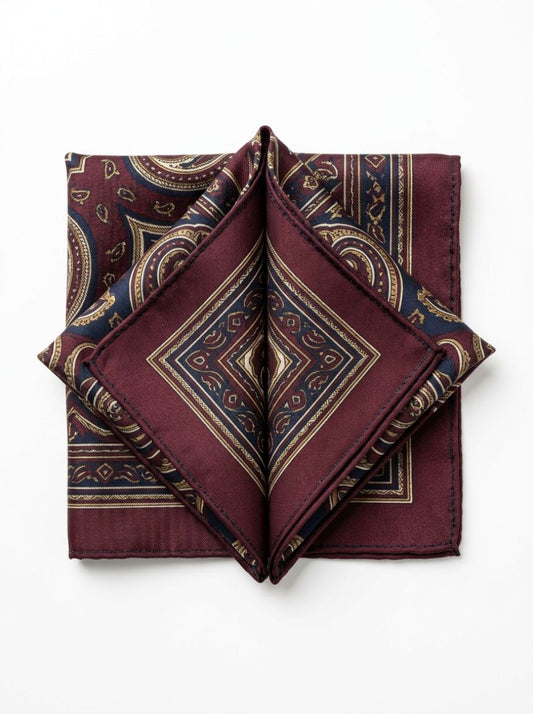 Hand-Rolled Silk Pocket Square