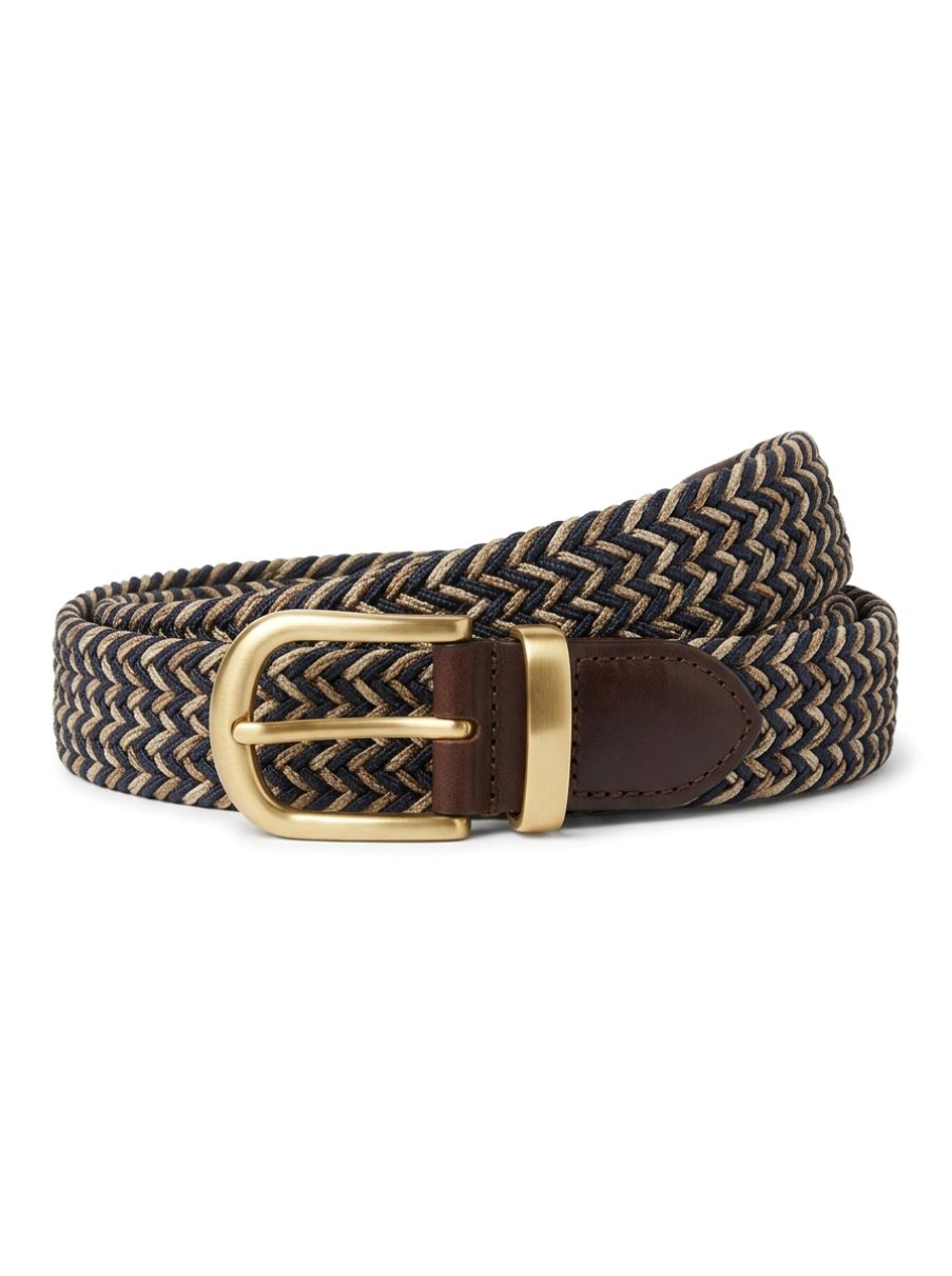 Textured Braided Elastic Belt